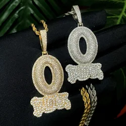 ZAKOL-collar con colgante de circonia cúbica para hombre y mujer, gargantilla de cristal de Metal, cadena de clavícula, estilo hip hop, Rock, Unisex