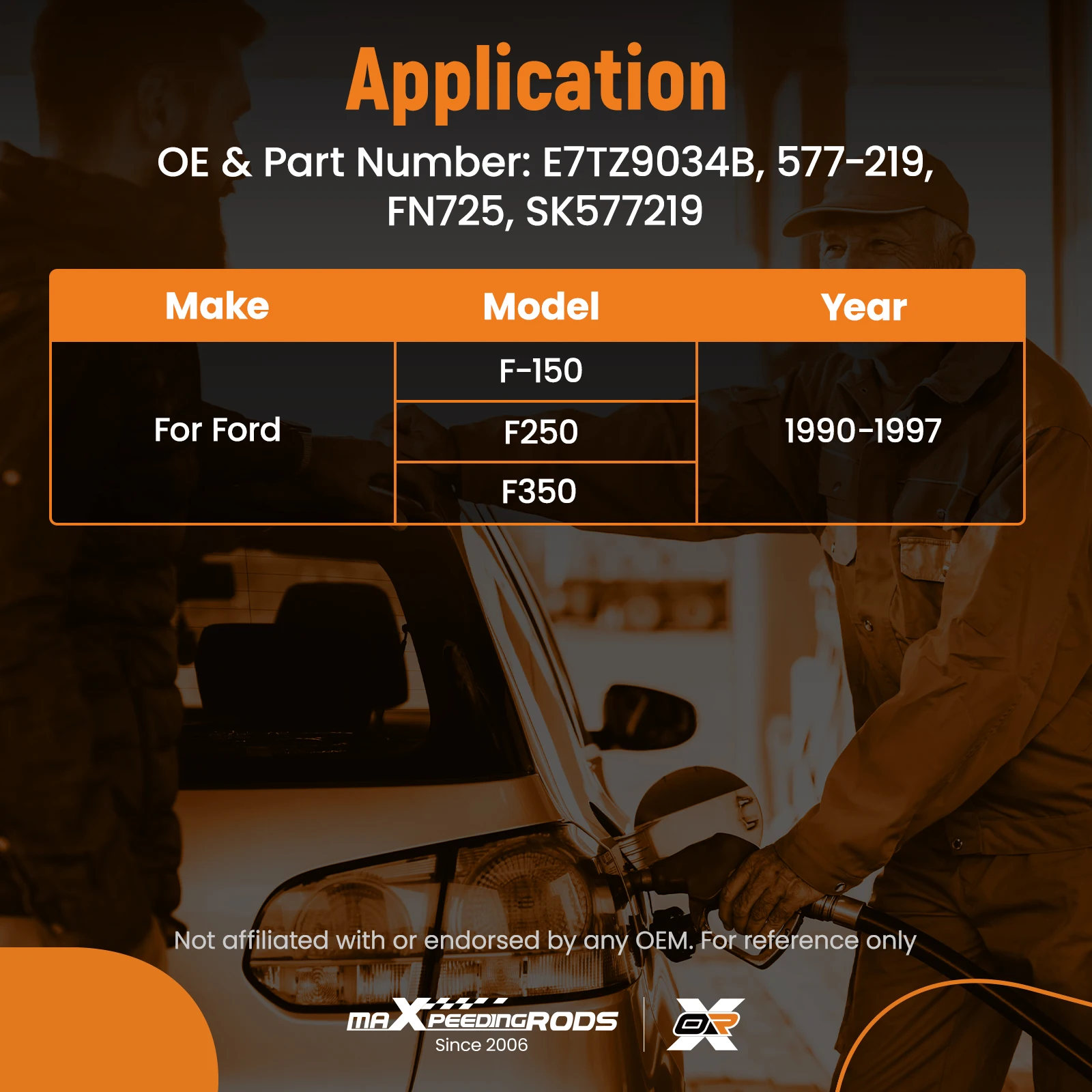 

Gas Tank Filler Pipe for Ford F-Series Pickup 1987-1997 V8 Engine SK577219