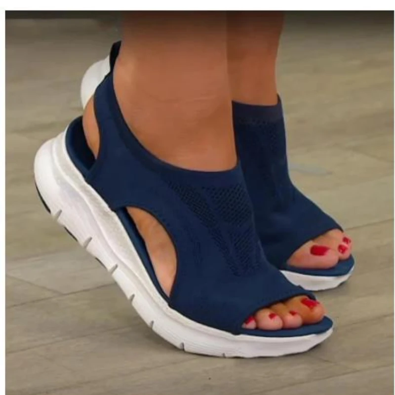 Bequeme Sport-Sandalen für Damen in Übergrößen – Sommer 2026 – Keilabsatz-Strandsandalen, Plateau-Sandalen, Römersandalen