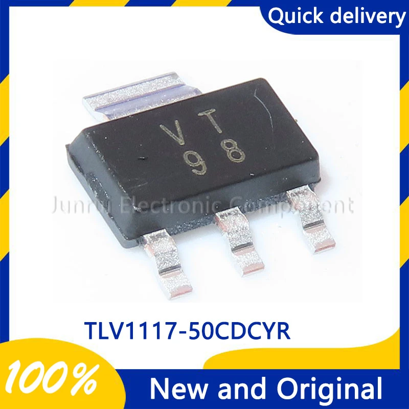 10PCS/LOT TLV1117-50CDCYR 5V 223-SOT Regulator Chip IC Electronic Component  Integrated Chip Ic  New And Original