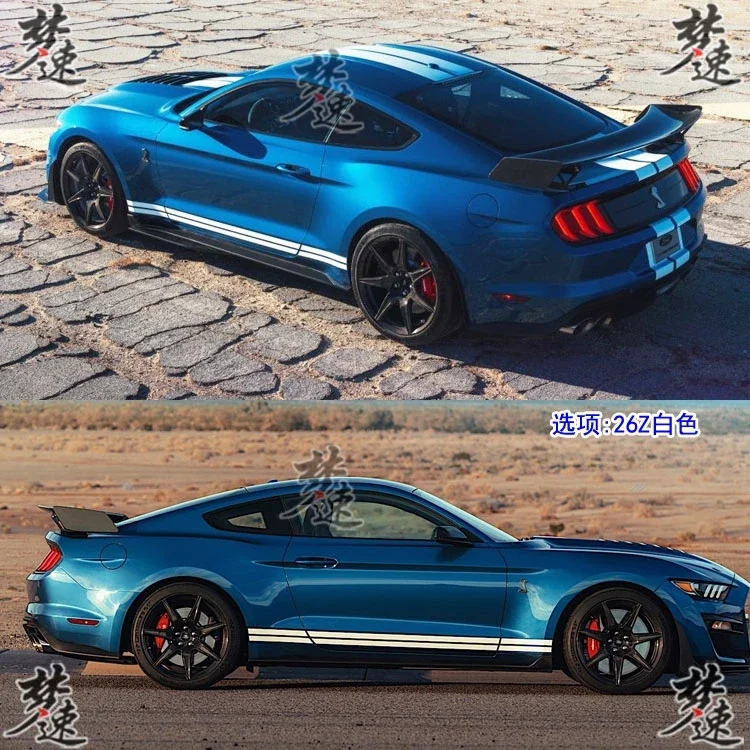 Car stickers FOR Ford Mustang personality racing with parallel line design sports Decal Film Accessories