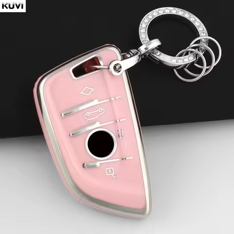 NEW TPU Car Remote Key Case Cover Shell Fob For BMW X1 X3 X4 X5 X6 F15 F16 G30 3 5 7 Series G11 F48 Accessories Keychain