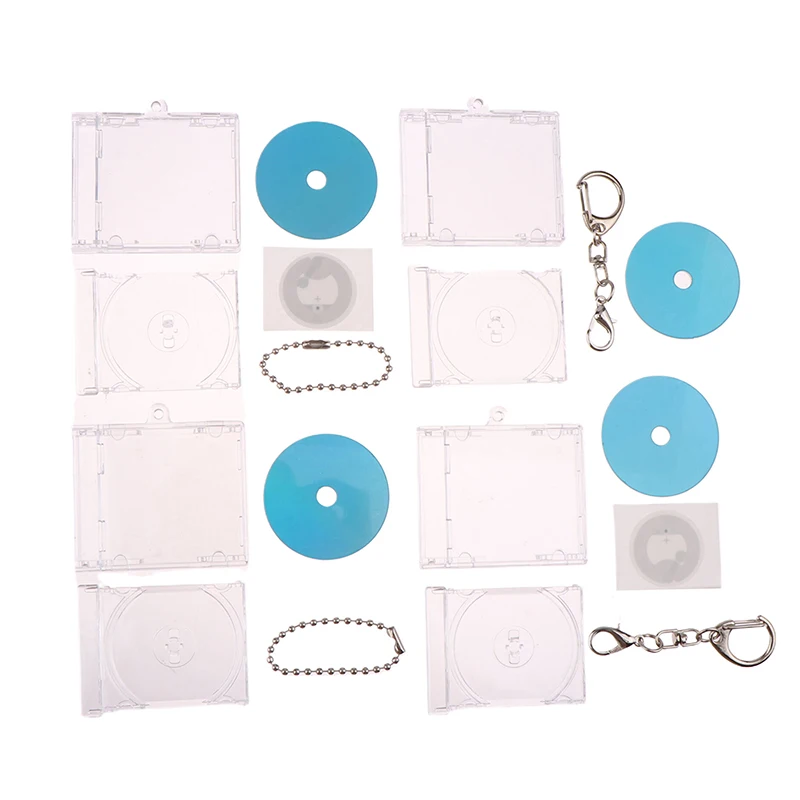 NFC Sensor CD Disc Mini Album Pendant CD Box Keychain For Music Lovers diy Personalized Music Disc TS Key Chain Label Gifts