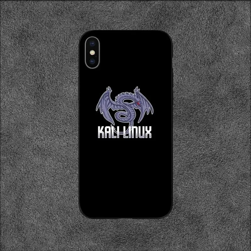 Dragon Kali Linux Phone Case For iPhone 11 12 Mini 13 14 Pro XS Max X 8 7 6s Plus SE XR Shell