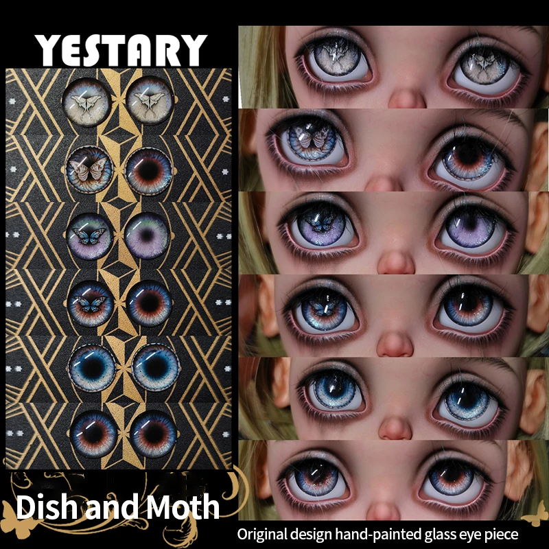 YESTARY Blythe Doll Eyes For Toys BJD Doll Accessories DIY Sparkling Retro Eye Piece Blythe Dolls Glass Eye Toys For Girls Gifts