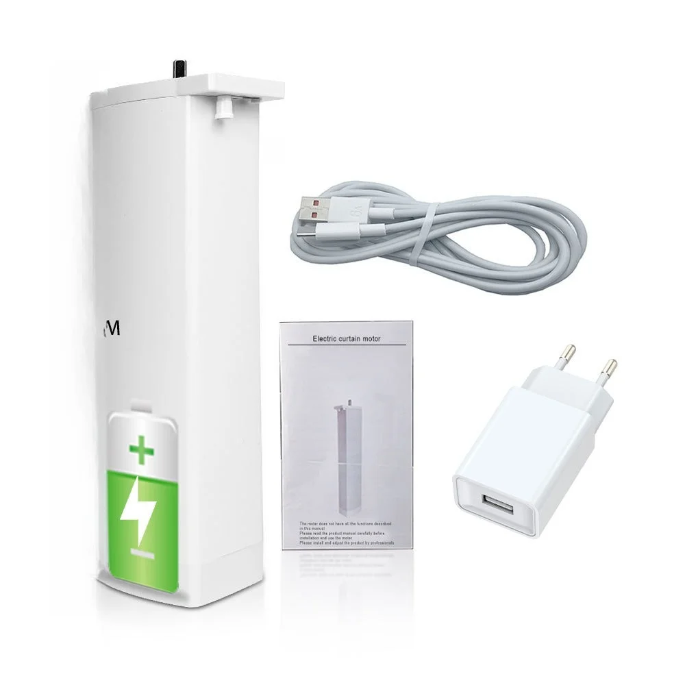 

Lithium battery intelligent curtain motor, wiring-free, rechargeable