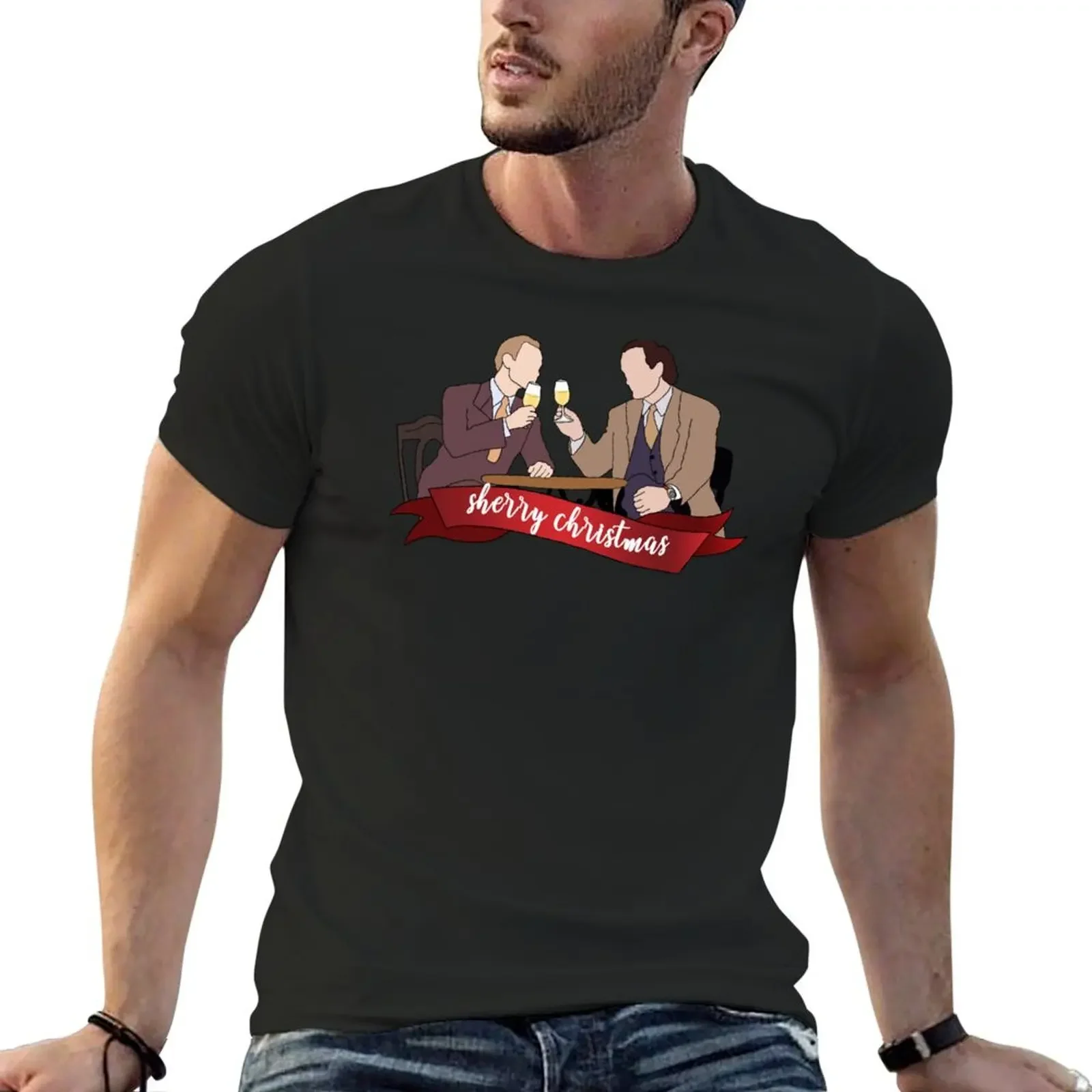 

Sherry christmas T-Shirt custom t shirt plain men graphic tees