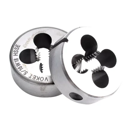 British And American Round Die Set With Wrench 7/8-24-28-32 15/16-12-14-16-18-24-28-32
