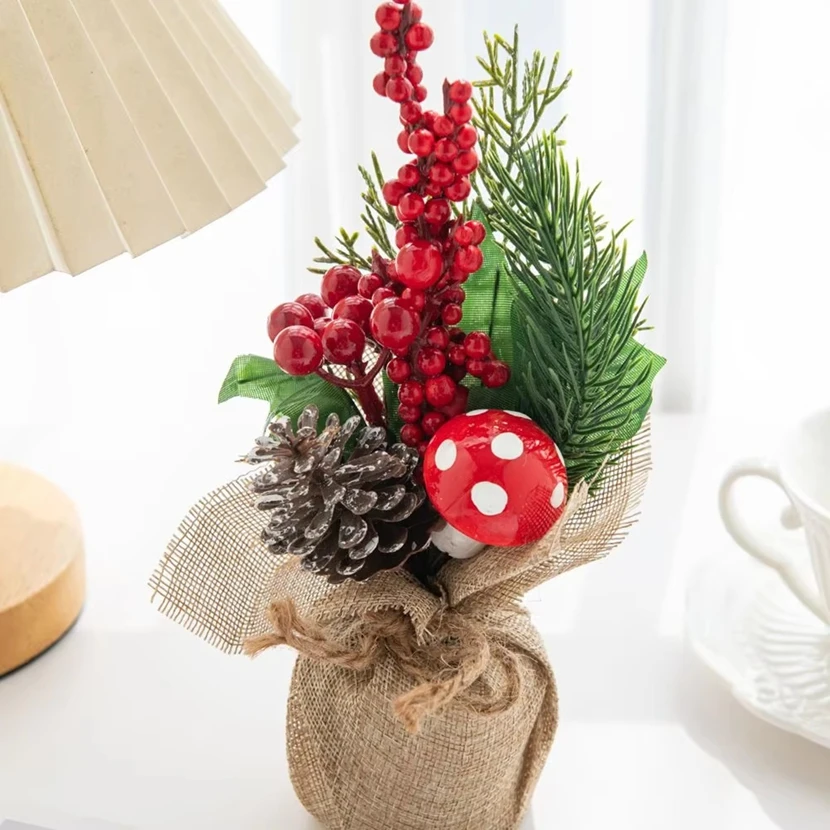 

Artificial Plants Flowers Hot Sale Home Living Room Festival Outdoor Garden Wedding Decor Christmas Tree Wreath Potting DIY Gift
