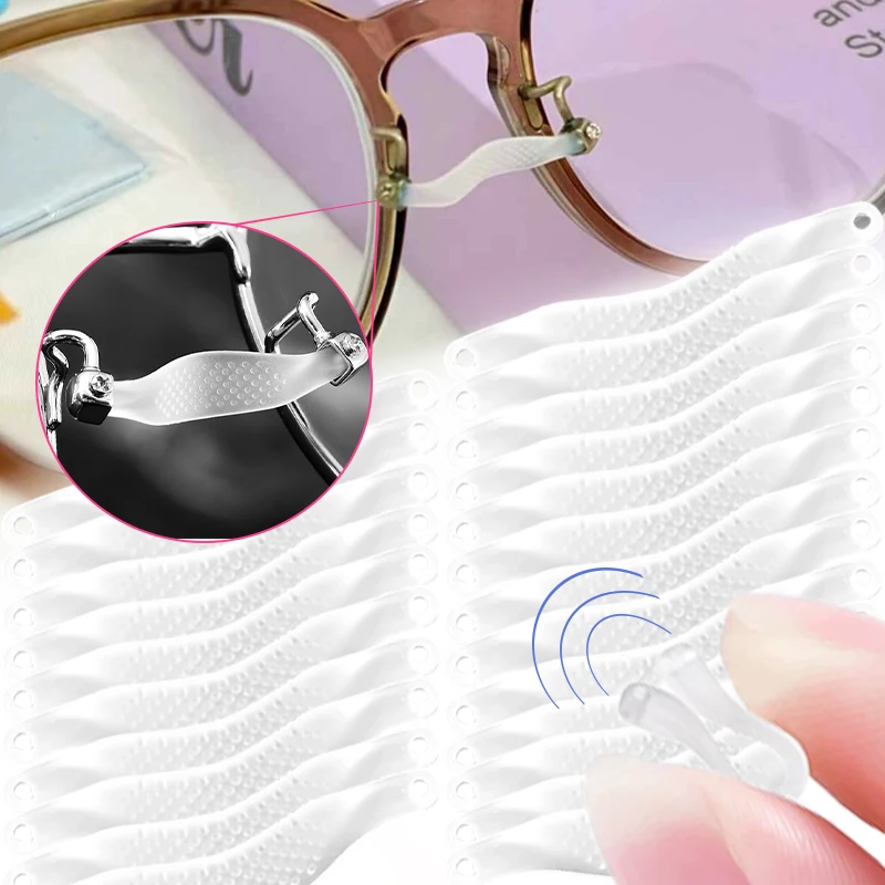 50/5 Stück Unsichtbare Silikon-Nasenpads Einteilige Rutschfeste Transparente Nasenstütze Weiche Polsterung für Brillen Optisches Zubehör