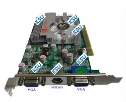 High Quality card for nVIDIA GeForce FX5500 5200 256MB DDR VGA+Svideo+DVI 128bit PCI Video Card Graphic card