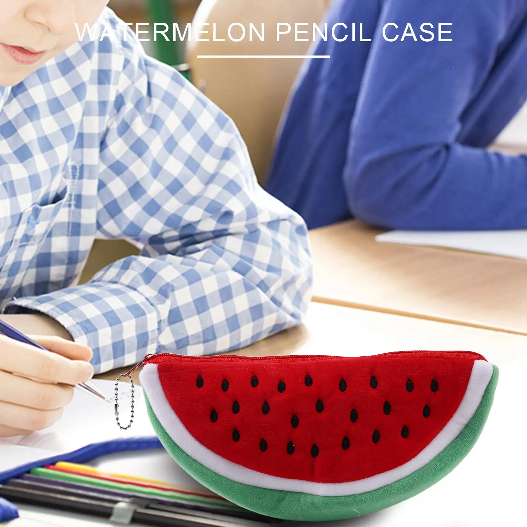 1 قطعة أحدث العملي حجم كبير البطيخ الفاكهة الاطفال مقلمة حقيبة هدية مستحضرات التجميل محفظة محفظة حامل الحقيبة اللوازم المدرسية