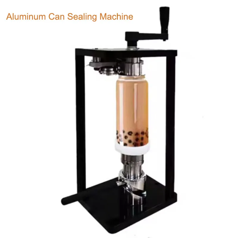 55mm Aluminum Can sealing machine commercial beverage cake disposable packager, PET milk tea can cover manual sealing machine