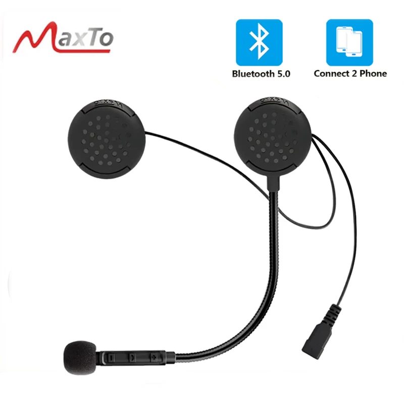 

Maxto M1 Voicer Dial Connection 2 Phones Supe Sound Quality Auto Answer Motorcycle Helmet Wireless Bluetooth-compatible Headset