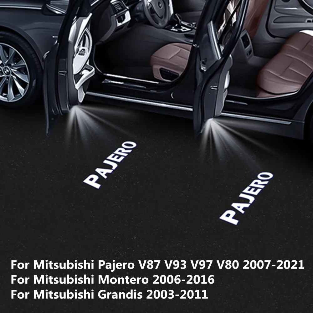 

2 шт., светодиодные лампы для дверей автомобиля Mitsubishi Pajero V87 V93 V97 V80 Montero Grandis