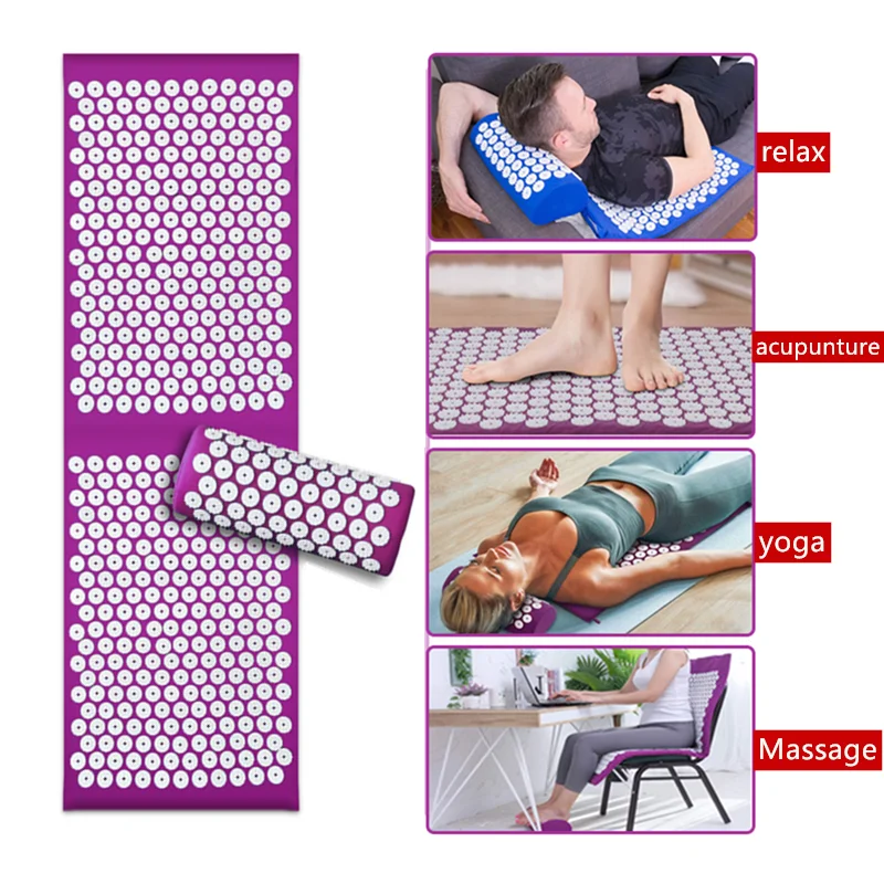 Lengthen Massager Mat Massage Yoga Mat Acupoint Massage Relieve Stress Back Body Pain Prickly Mat Acupuncture Mat Extended