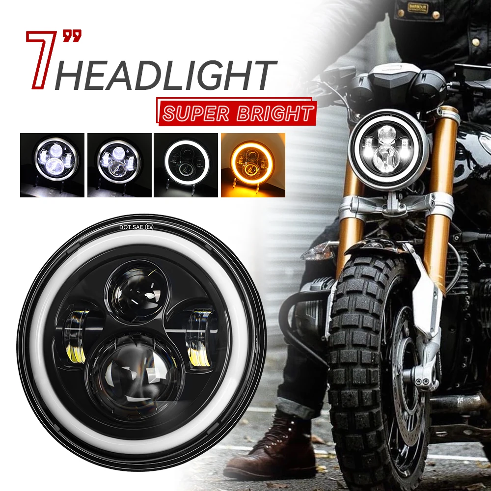 Headlight Aiming Tool - Phare LED pour moto, 7 pouces,