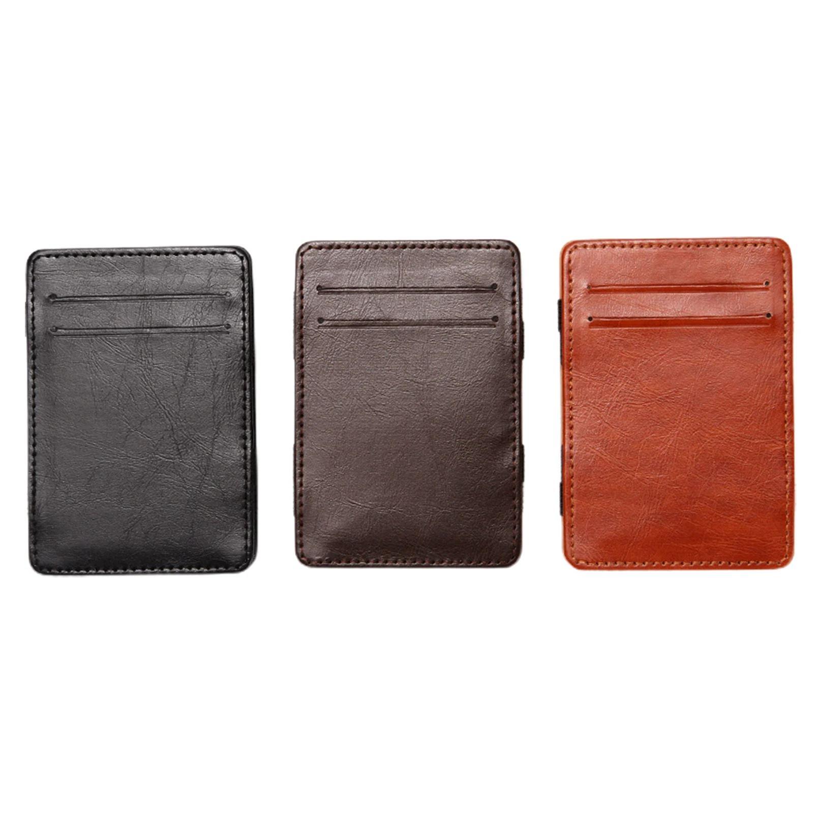 

Men Slim Wallet With 4 Credit Card Slots PU Leather Bifold Small Purse