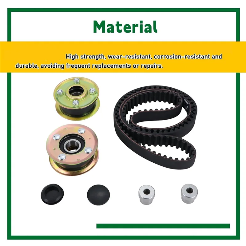 ABXF-Mower Deck Replacement Parts- Idler Pulley 131-4529 125-2532& Synchronous Deck Belt 120-3335 Kit Fit For Toro 30Inch Model
