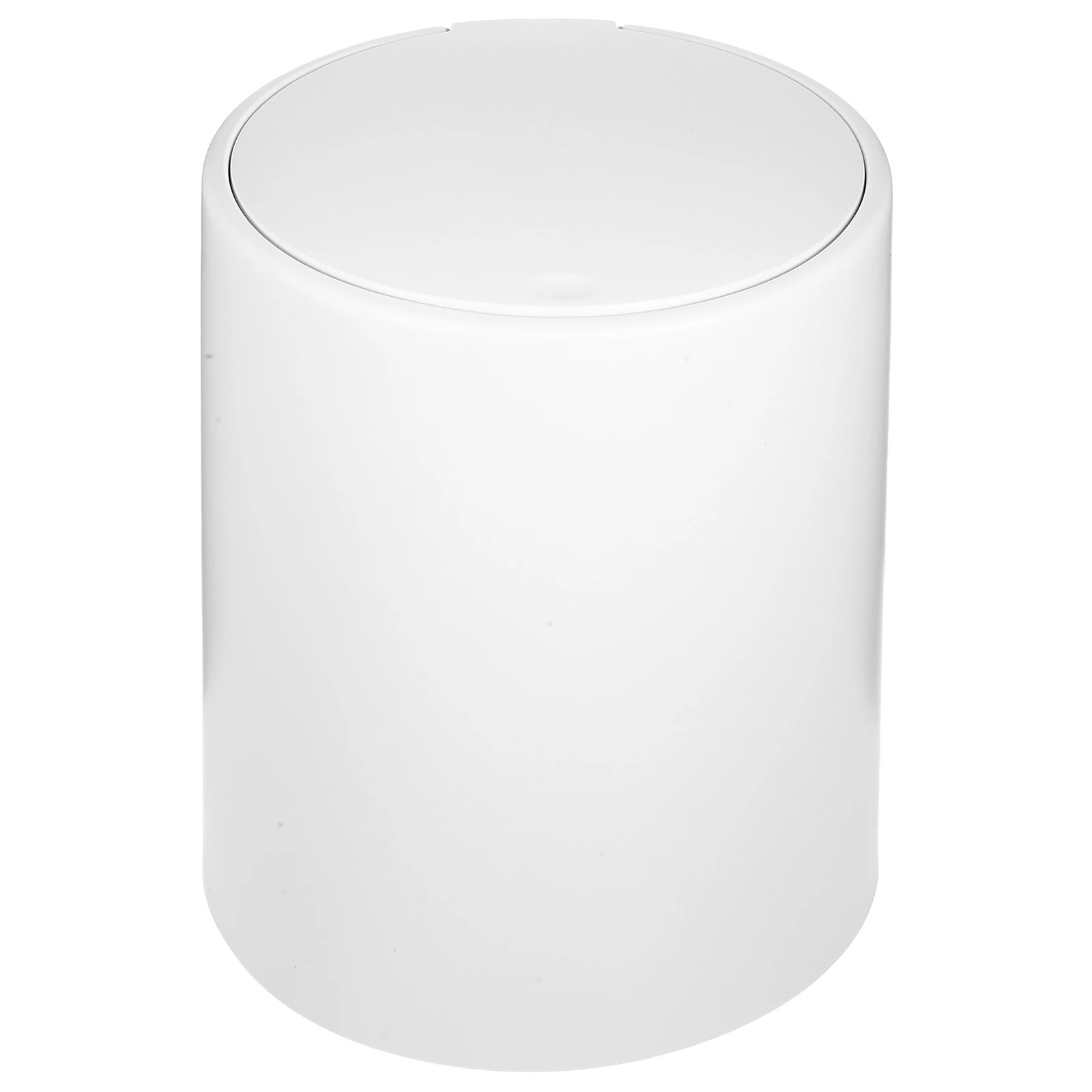 

Modern Simple Press Lid Trash Can 2-in-1 Bucket Grey White Medium Kitchen Bedroom Waste Bin Plastic Garbage Can Home Office