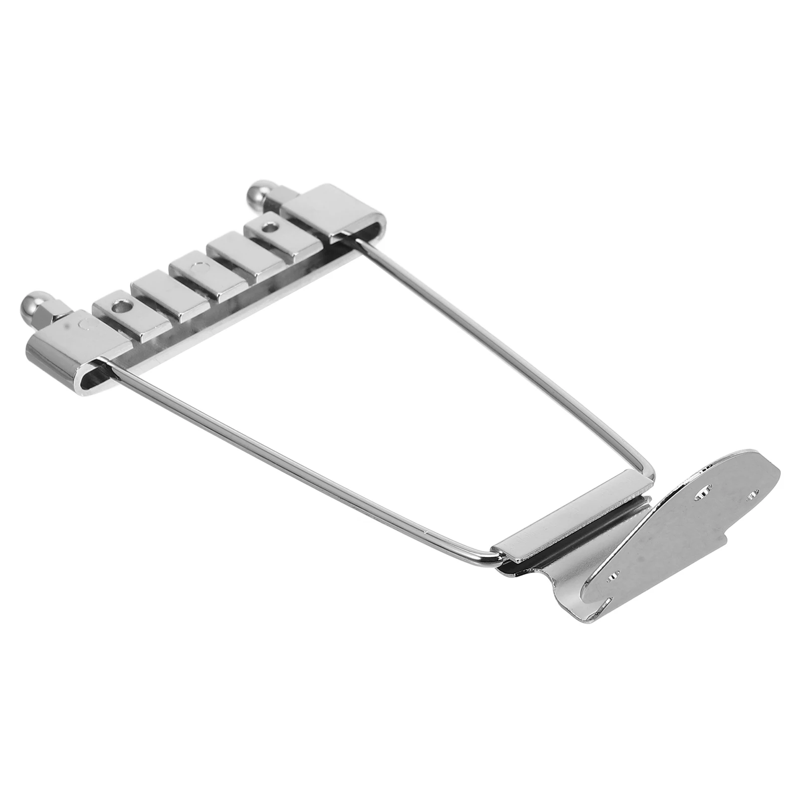 

Guitar Tailpiece Silver Zinc Alloy 10Mm String Spacing For 6 String Bass Replacement Part Bridge Accessory
