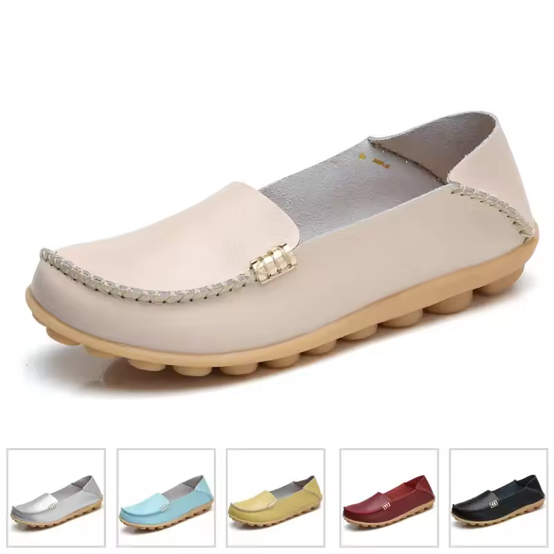 Flat Shoes Women Slip On Shoes For Women's moccasins Genuine Leather Loafers Women Flats Ladies Shoes Plus Size Sapato Feminino