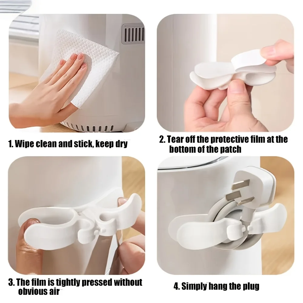 1pc Cord Winder Organizer for Kitchen Appliance Cord Wrapper Cable Management Clip Holder for Air Fryer Coffee Machine Fixer