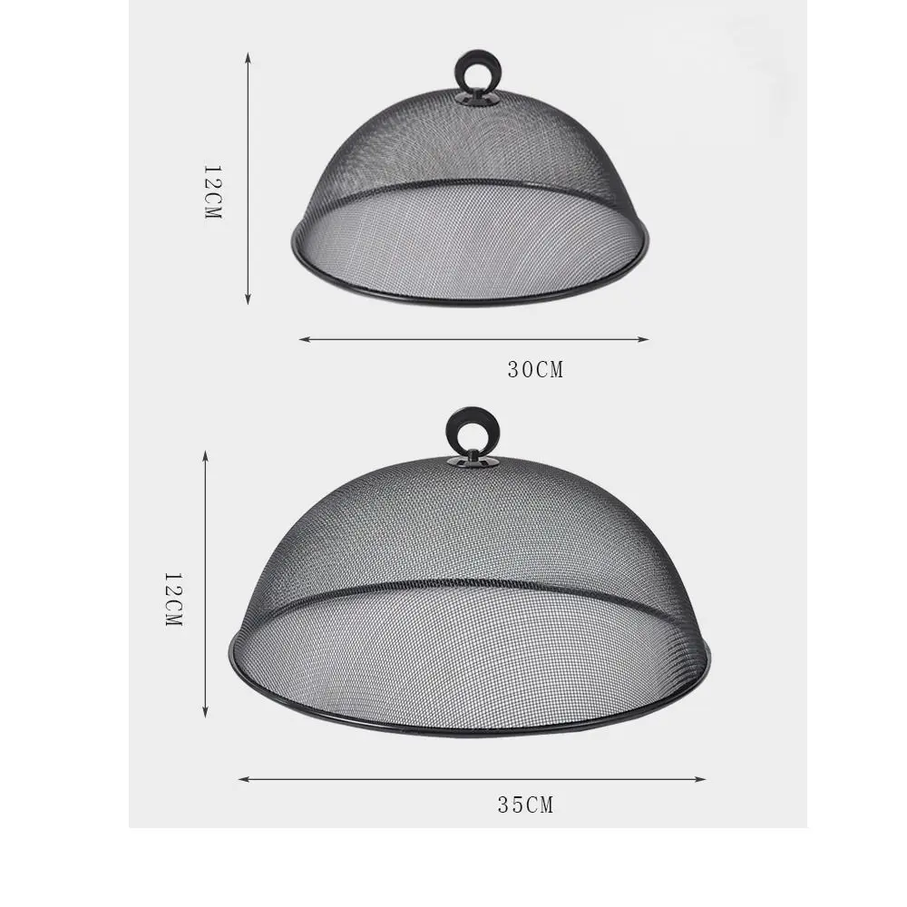 Round Shape Mesh Anti-Flying Dish Cover Dish Lid Household Food Cover Vegetable Fruit Display Holder Cake Bread Plate Dessert