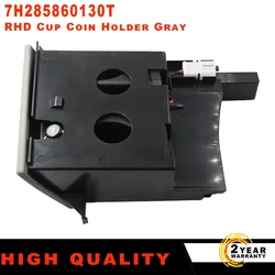 7H285860130T Ashtray Cup Holder Stand RHD For VW T5 Transporter 2003-2013 Dual Water Cup Drink Holder Stand 7H2858601 30T