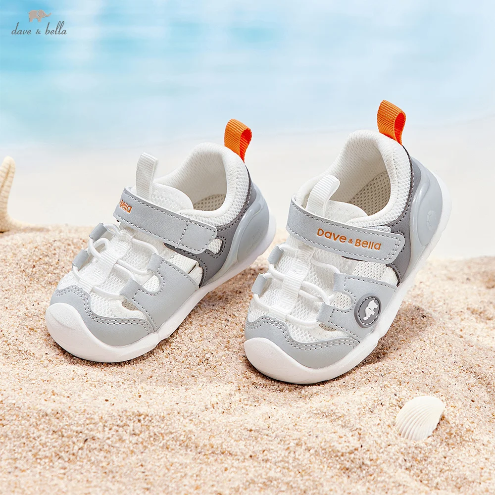 Dave Bella Toddler Summer Shoes Boys Sandals Soft Soled First Walkers Fashion Casual Beach Anti Slip Antibacterial DB2262174