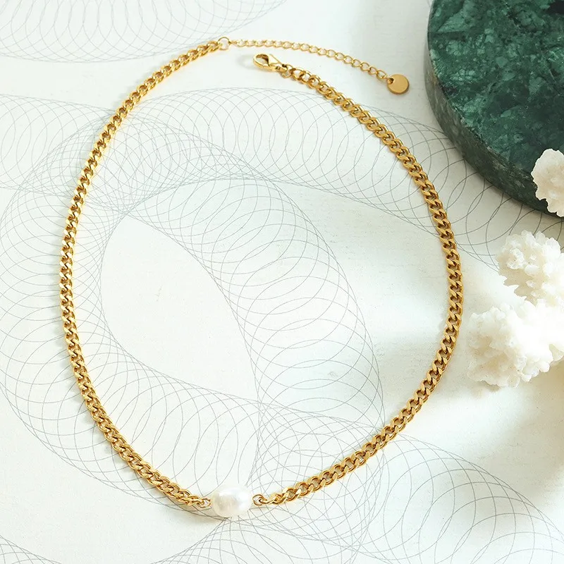 Halskette mit quadratischem Wasserform-Anhänger aus Edelstahl 316, Damenmode, schwarze Acrylkette im Multi-Stil, besonderer Produktschmuck – Detail 20