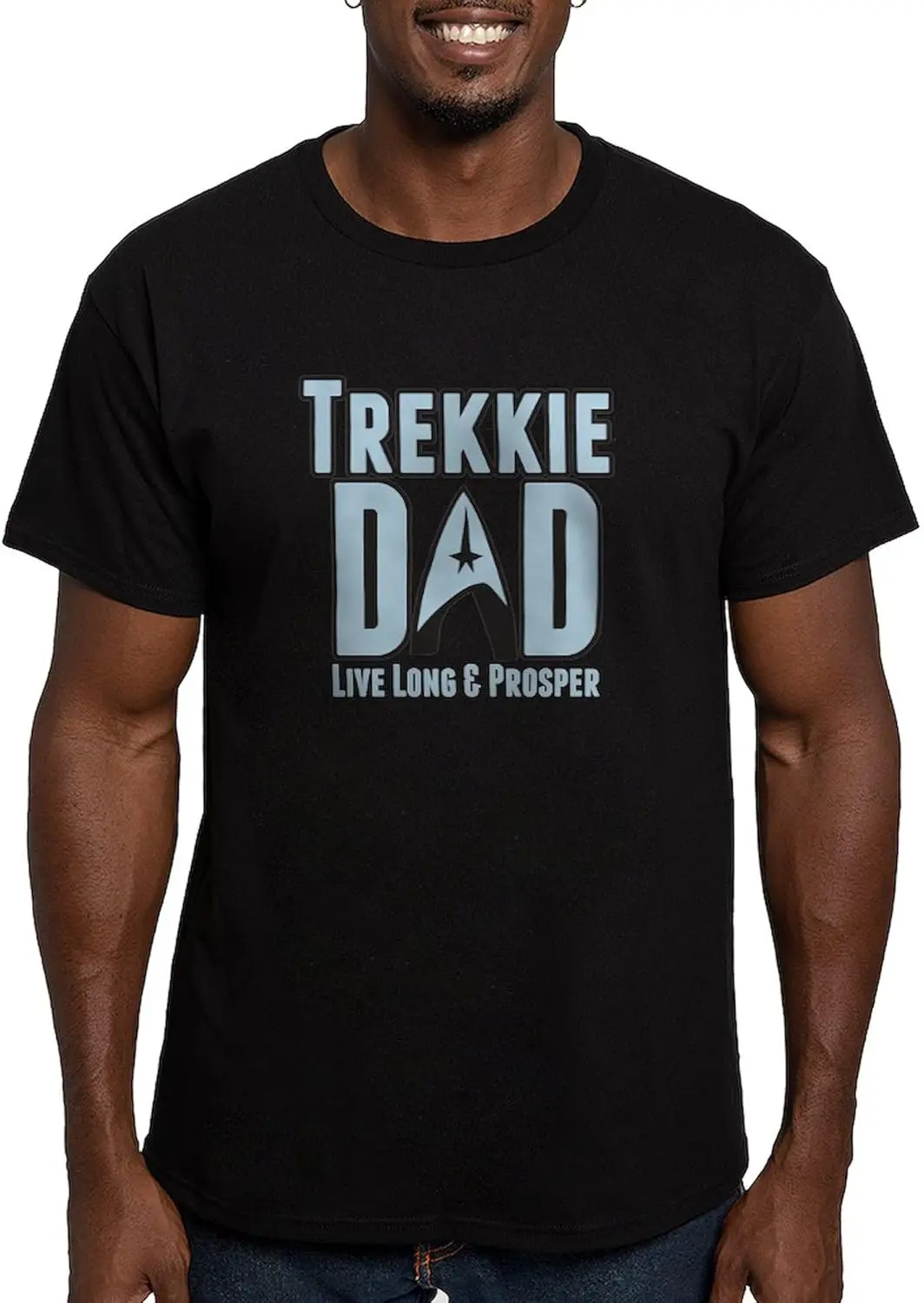 

CafePress Trekkie Dad T Shirt Men's Fitted Graphic T-Shirt