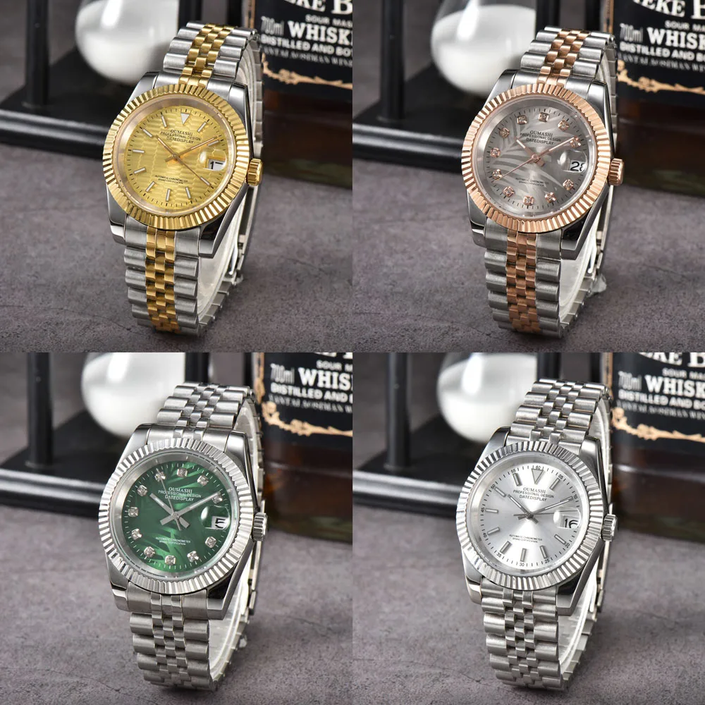 36mm/39mm men's automatic watches with luminous 28.5mm NH35 dial 316L stainless steel bracelet and Japan NH35 automatic movement