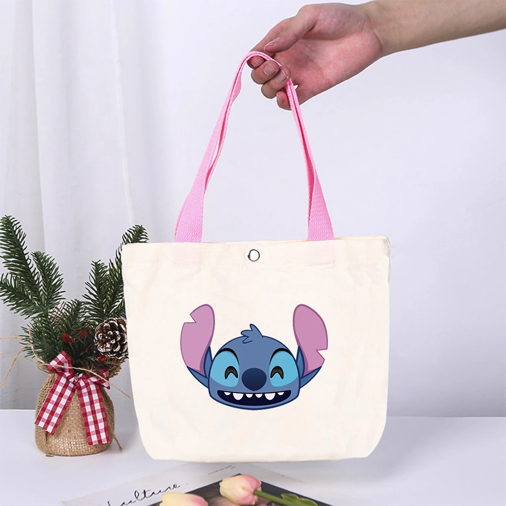 Borsa per la spesa pieghevole portatile Disney Stitch borsa per la spesa impermeabile grande borsa in tela ecologica riutilizzabile