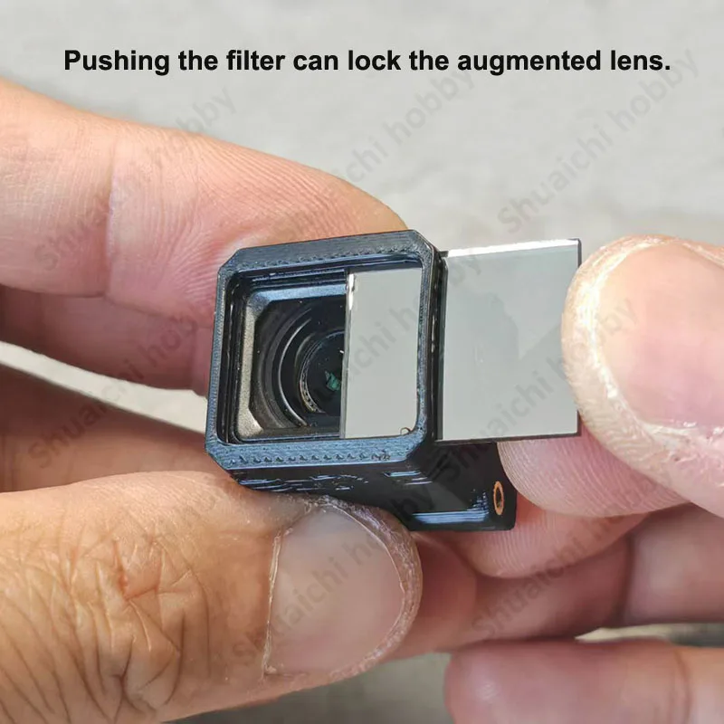 1Set Protective TPU Frame Anti-collision Quartz Glass UV Filter Pocket 2 Augmented Lens Modified Part for DJI O3/O4 Pro RC Drone