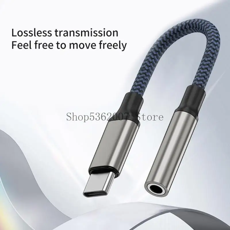 Tipo C 3.5 mm Adaptador Auxs 3.5 Jacks Cable sonido auriculares para Auxs Auxs 3.5 mm 40JB