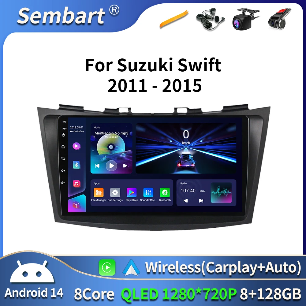 

Автомобильный радиоприемник Android 16 для Suzuki Swift 4 2011 2012 2013 2014-2016, мультимедийный видеоплеер, 2 Din, авто аудио, стерео аудио