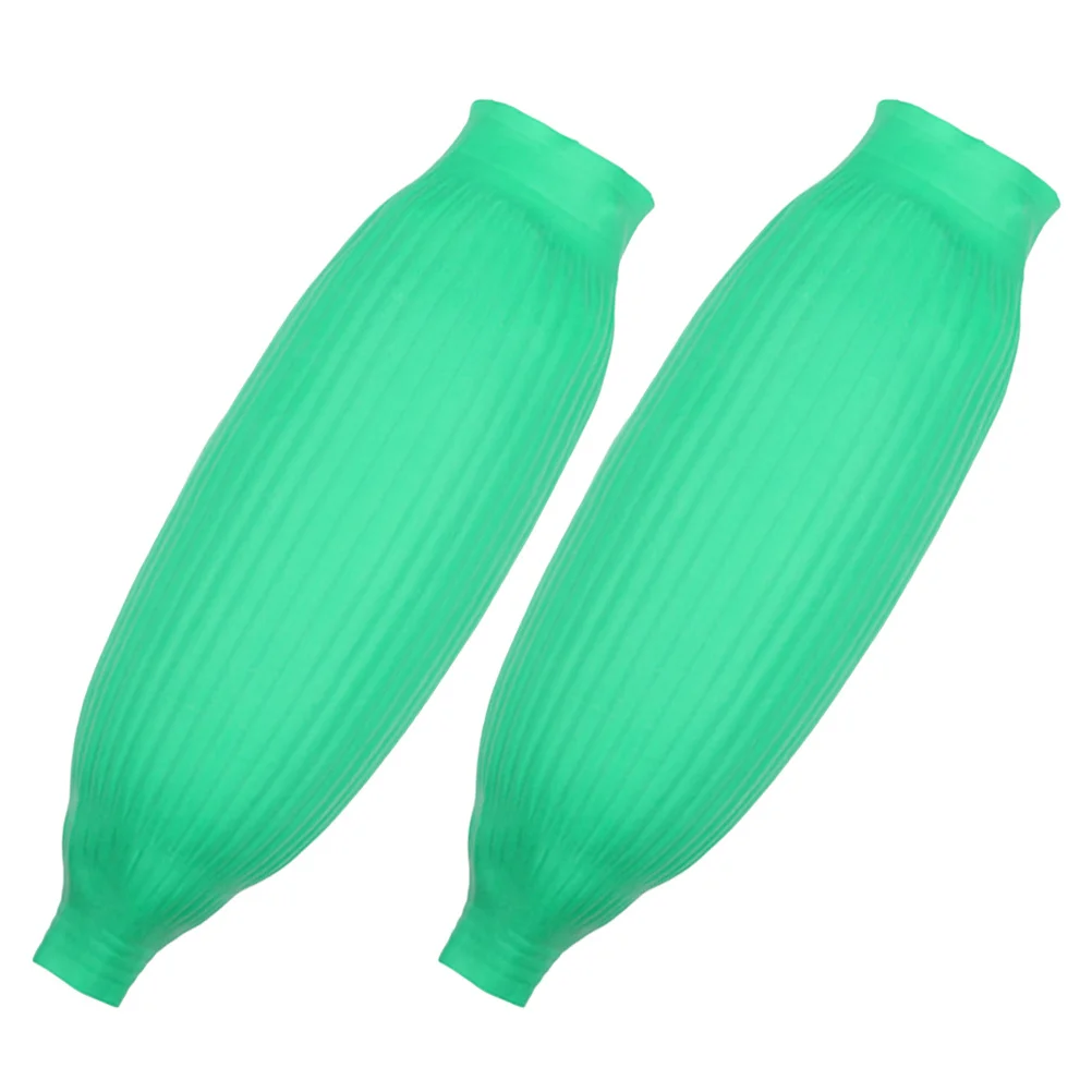 ปลอกแขนยางกันน้ำ 1 คู่ ปลอกแขนยางลาเท็กซ์หนาสำหรับทำสวน งานบ้าน ทนน้ำมัน ใช้ซ้ำได้ ป้องกัน