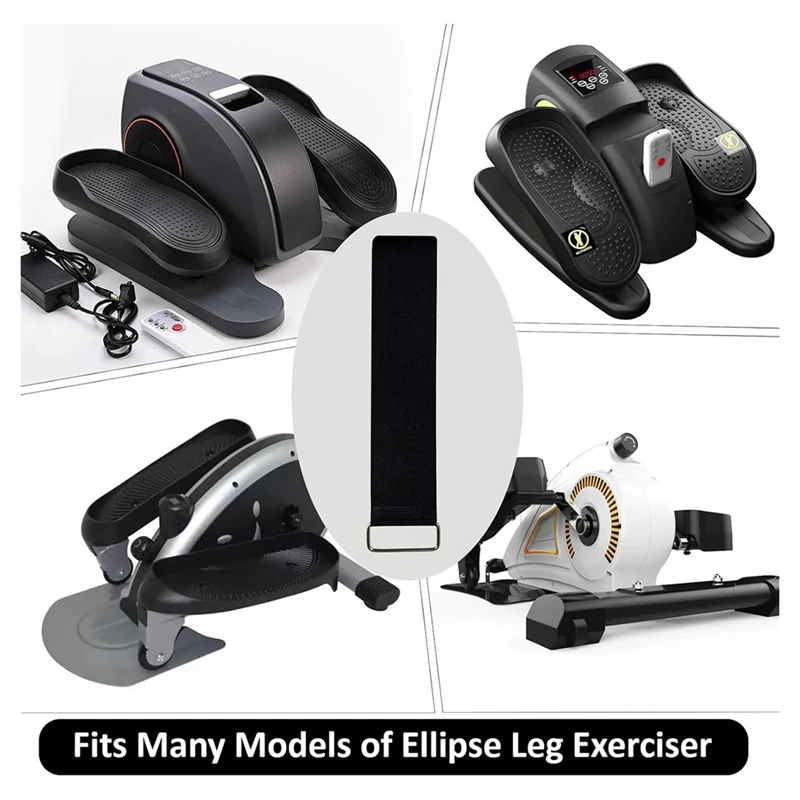 4 Pcs Ellipse Leg Exerciser Machine Pedal Straps, Suitable For Under Desk Elliptical Peddler Foot & Leg Pedal Exercixer