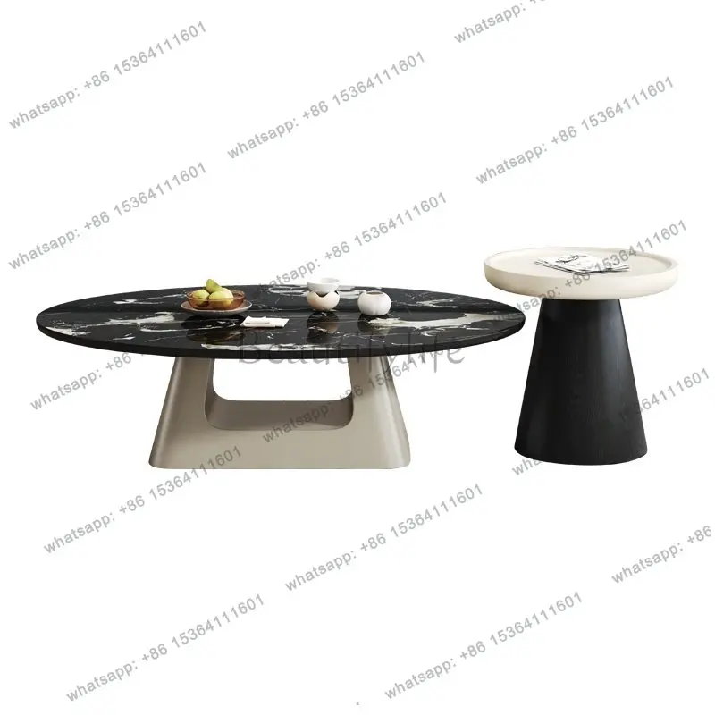 

Italian minimalist technology stone coffee table living room household small apartment senior designer simple coffee table