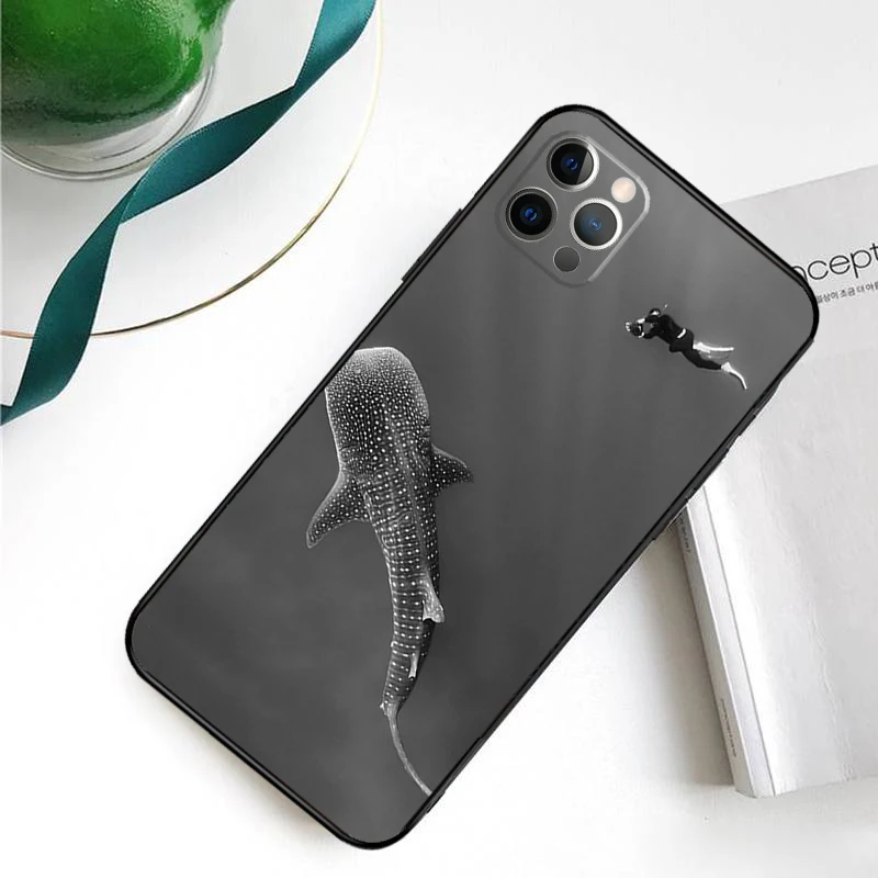 Whale Sharks Fish For iPhone 14 13 Pro Max 12 mini 11 Pro Max 6 7 8 Plus XS XR XS Max SE 2020 Cover