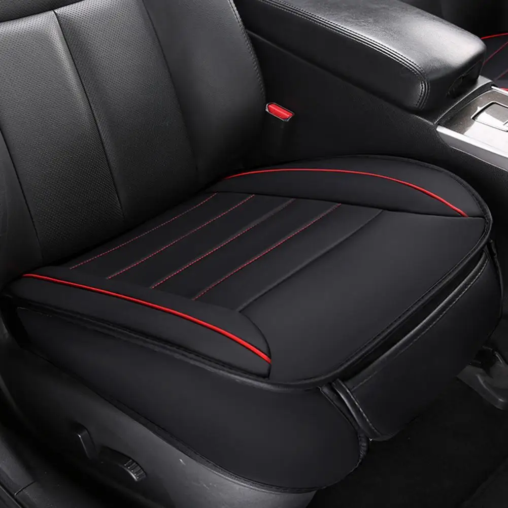 Ultra-Luxury Car Seat Protection Single Seat Without Backrest PU Senior Leather Seat Cover Odorless For Most 5-seat Sedan SUV