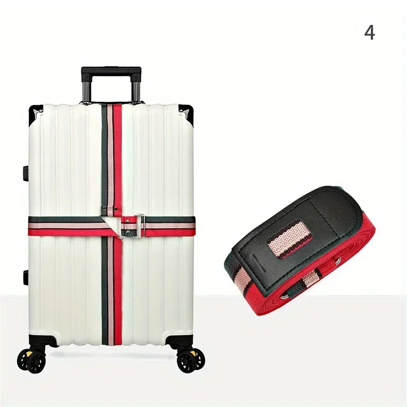 Adjustable Cross Travel Luggage Straps, Suitcase Packing Belt, Travel Accessories Protective Band for Travel Suitcase