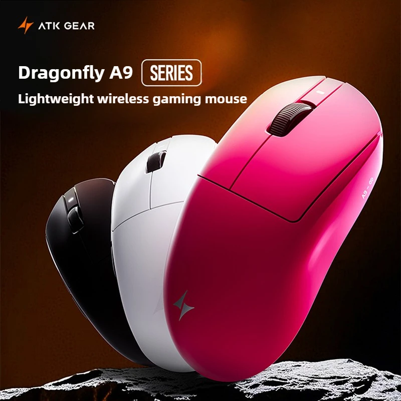 

ATK A9 Ultra Wireless Gaming Mouse A9/A9 SE/A9 Plus/A9 Pro Tri Mode 8K 53g Lightweight E-sports Gaming Mouse Laptop Office Mice