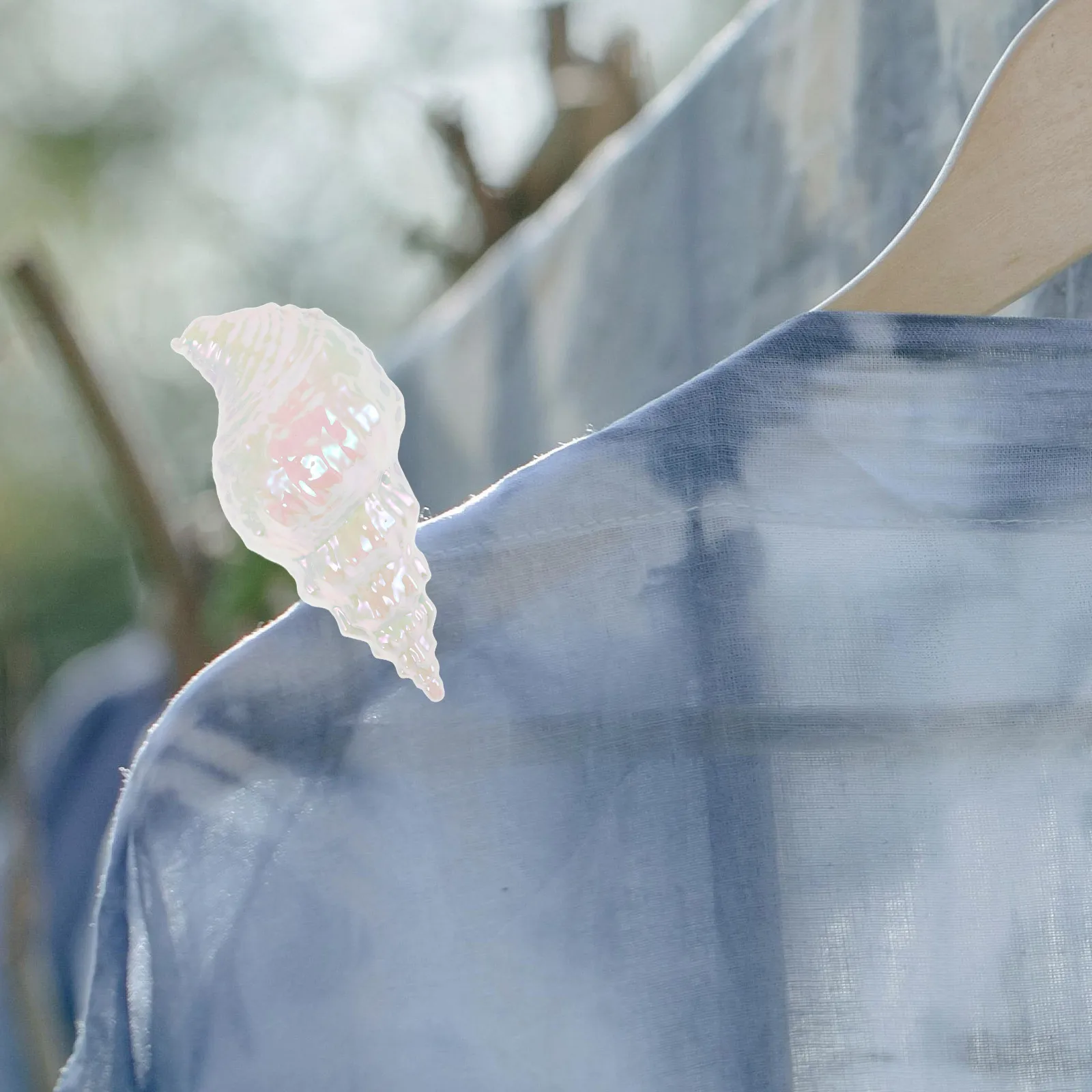 

1pc Conch Shaped Beach Towel Clips Windproof Clothes Clip For Pool Chair Outdoor Travel Drying Hanging Clamps