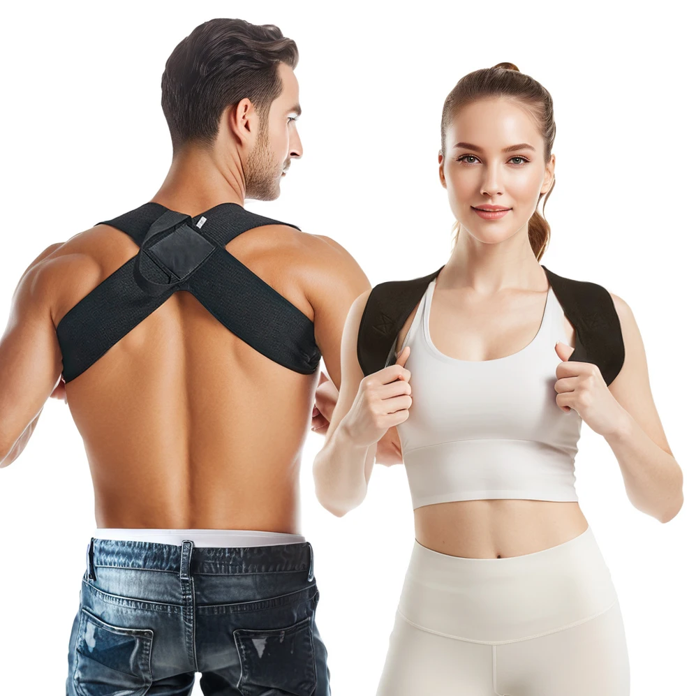 

Back Support Strap for Men And Women Comfortable Fitness Shoulder Sports Strap Assisted Positioning for Sports Fitnes