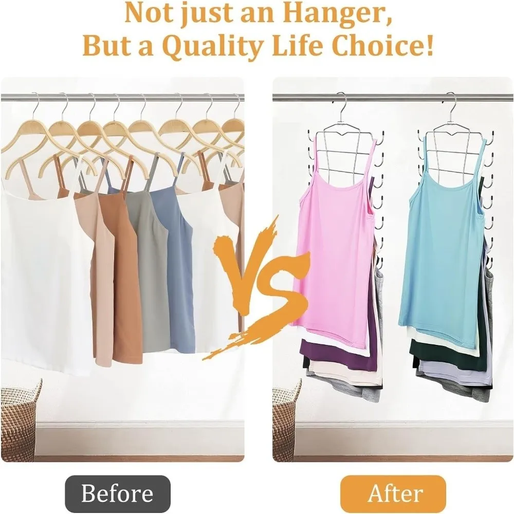 

Thick 8 Tier Underwear Hanger Save Space Metal Bra Tank Top Hangers Foldable Display Closet Organizers Swimsuits Ties