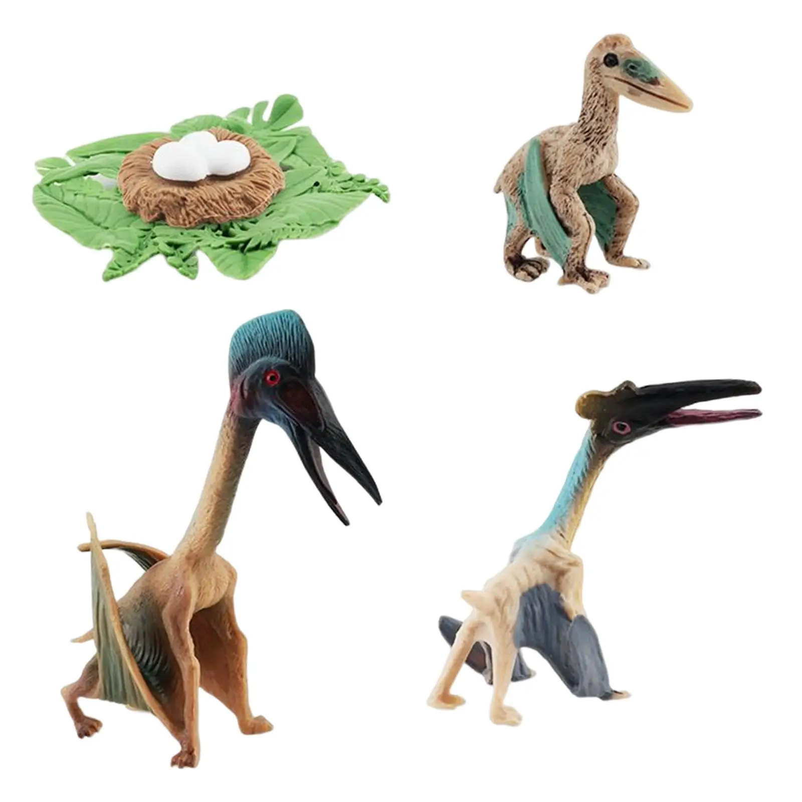 Lifelike Dinosaur Growth Playset Mini Figurines Models Prehistoric Dinosaur Animal Model for Home Desktop Decor