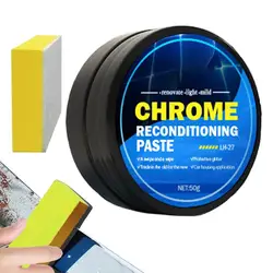 50g Car Metal Polishing Paste Chrome Restoration Polish Cream Metal Shine Renovation Restorer For Exhaust Pipes Window