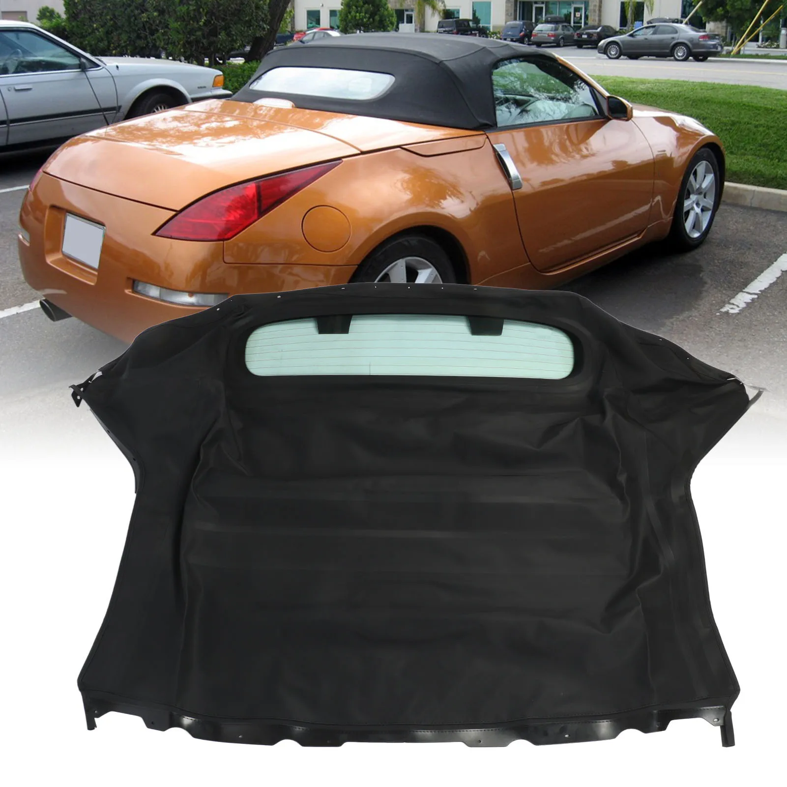 NIS 3493 سطح ناعم قابل للتحويل مع نافذة زجاجية ساخنة NIS 3493 قطع مناسبة لـ 350Z 2003 إلى 2009 قمة ناعمة قابلة للتحويل